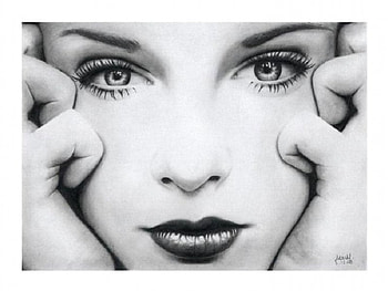 Holding My Last Breath, artwork, drawn, face, woman, beauty HD wallpaper