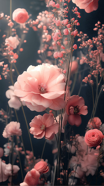Aesthetic Floral Bliss: Perfect for Nature Lovers, flower, aesthetic flowers, pink, floral arrangement, nature HD phone wallpaper