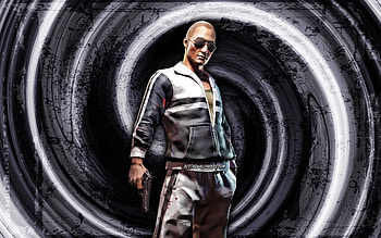 Brendan Greene PUBG, gray grunge background, Brendan Greene, PUBG, PlayerUnknowns Battlegrounds, vortex, PlayerUnknown HD wallpaper
