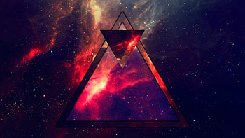 Triangle, Abstract, Space HD wallpaper
