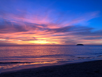 Nature, Water, Sunset, Sky, Coast HD wallpaper
