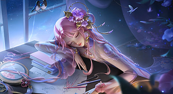 Honor of Kings Pink-Haired Beauty, video game, Honor of Kings, pink hair HD wallpaper