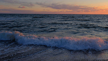 Beautiful Nature Ocean Waves In Silhouette Background Nature HD wallpaper