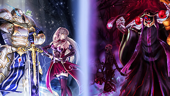 Ainz Ooal Gown Arc Chiyome Ariane Glenys Lalatoya Crossover HD wallpaper