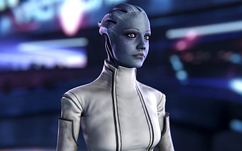Liara T'Soni, Mass Effect fan album, Stunning artwork, Digital fan community HD wallpaper