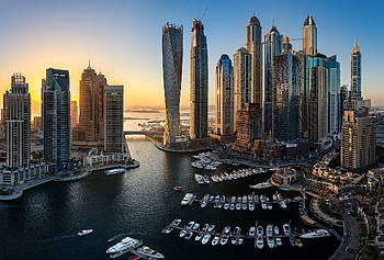 Dubai Marina, Dubai Skyline HD wallpaper