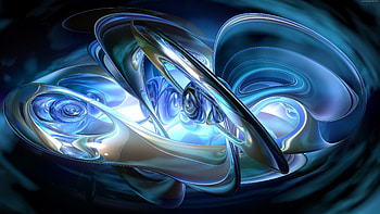 Abstract Cool Blue HD wallpaper