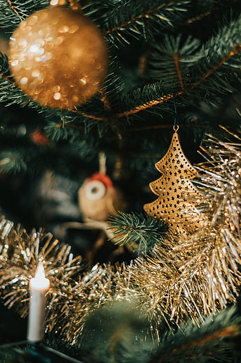 Holidays, New Year, Decorations, Christmas, Christmas Tree, Tinsel, Garland HD phone wallpaper