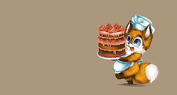 :), fantasy, birtay, vulpe, cute, cake, fox, child HD wallpaper