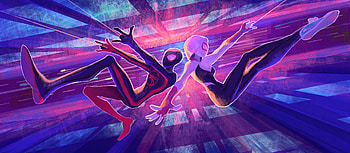 Miles Morales & Gwen Stacy, Gwen Stacy, Miles Morales, movie, Spider-Man: Across the Spider-Verse HD wallpaper