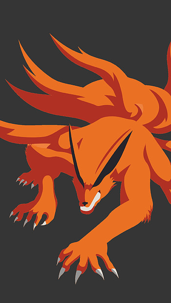Nine tailed fox, Kurama (Naruto), Anime, Naruto HD phone wallpaper