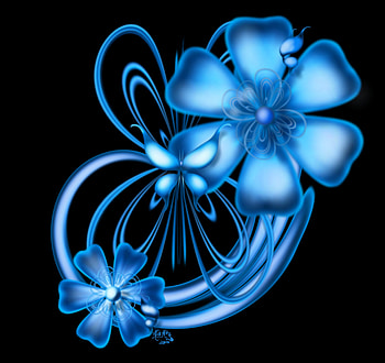 ✼Blue Petals and Wings✼, beloved valentines, cute, digital art, butterflies, abstract, butterfly, petals, magical, animals, drawings, butterfly designs, wings, sweet, magic, florals, paintings, beautiful, bloom, summer, pretty, flowers, lovely HD wallpaper