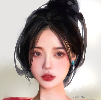 Girl, art, fantasy, asian, chas HD wallpaper
