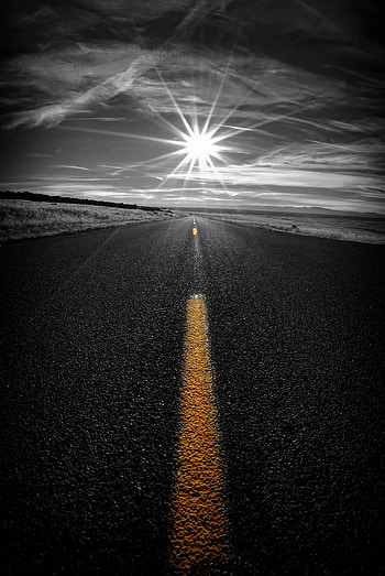 Nature, Road, Markup, Sunlight HD phone wallpaper