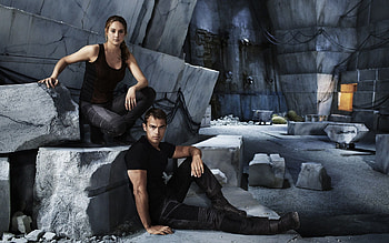 Theo James, Shailene Woodley, Divergent HD wallpaper