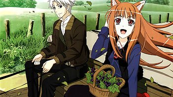 Spice and Wolf, Brown-haired female, Anime character, Wise wolf HD wallpaper