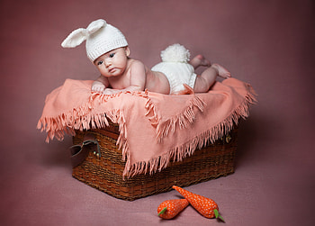 *** How little rabbit ***, kids, baby, kid, people, child, rabbit HD wallpaper