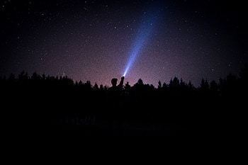 Stars, Night, Dark, Shine, Light, Starry Sky, Human, Person HD wallpaper