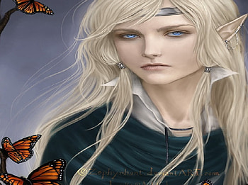 Butterfly elf, butterfly girl, elf, butterfly HD wallpaper