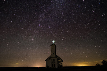 Nature, Night, Usa, Starry Sky, United States, Church, Auckland, Oakland HD wallpaper