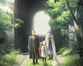 Frieren’s Journey: Anime Featuring Himmel, Heiter & More, Anime, Frieren: Beyond Journey's End, Frieren (Frieren: Beyond Journey's End), Himmel (Frieren: Beyond Journey's End) HD wallpaper