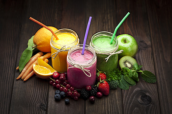 Juices, Oranges, Strawberries, Fruits, Smoothies, Straws, Carrots HD wallpaper