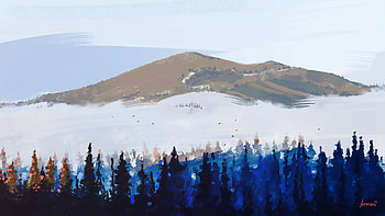 Avalanches , artist, artwork, digital-art, deviantart, nature HD wallpaper
