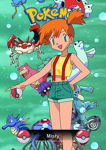 Pokemon Card - Misty by adfpF1.deviantart.com on @deviantART HD phone wallpaper