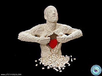 Cool , legos, heart, man, valentines day HD wallpaper