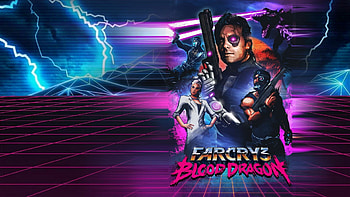 Far Cry 3 Blood Dragon, Retro vibes, Neon aesthetics, Explosive action HD wallpaper