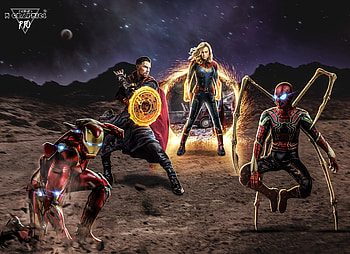 Avengers End Game 2019 Art, avengers-end-game, superheroes, artwork, artist, digital-art, deviantart, iron-man, doctor-strange, spiderman, captain-marvel HD wallpaper