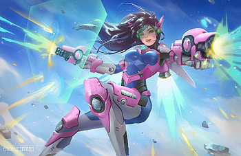 Dva Overwatch Fan Arts, dva-overwatch, overwatch, games, artist, artwork, digital-art, deviantart HD wallpaper