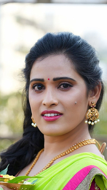 Anusha parda, happy ugadi HD phone wallpaper