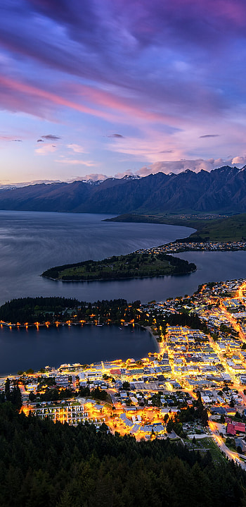 Man-made Queenstown, Urban charm, Vibrant city, Adventure hub HD phone wallpaper