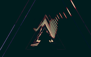 Dark, Neon, Design, Construction, Backlight, Illumination, Triangles HD wallpaper