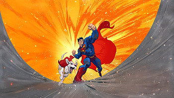 Superman X Hero Pet, superman-legacy, superman, krypto, david-corenswet, superheroes, dc-comics, movies, artwork, artist, digital-art HD wallpaper