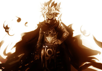 Yami Yugi, white background, egypt, yami, yugioh, jewelry, yu-gi-oh, egyptian, lone, anime, cape, yugi, male, spiky hair HD wallpaper