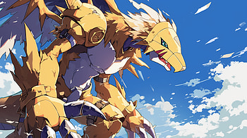 Renamon in Sky Fury - Digimon, Anime, Digimon, Renamon (Digimon) HD wallpaper