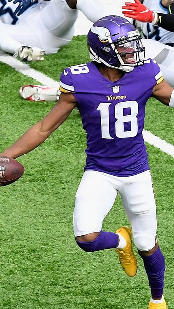 Justin Jefferson, Football, Wide Receiver, Background HD phone wallpaper