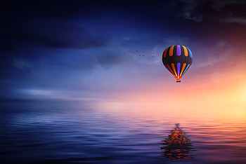 Landscape Hot Air Balloon, air-balloon, nature, colorful HD wallpaper