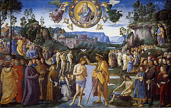 The Baptism of Christ, Baptist, Christ, Jesus, John, people HD wallpaper