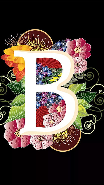 B Letter, Colorful Background, colorful, background HD phone wallpaper