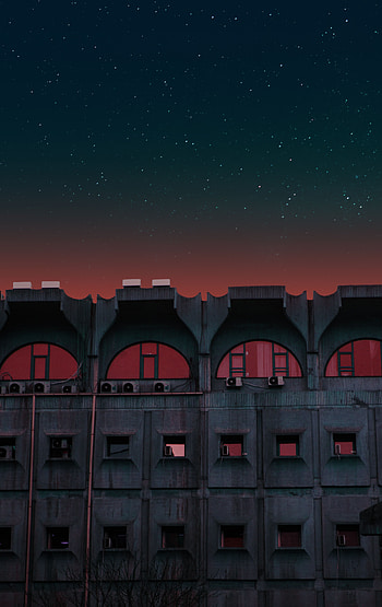 Night, Architecture, Building, Miscellanea, Miscellaneous, Facade, Urban HD phone wallpaper