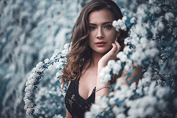 Model, girl, women, hair HD wallpaper