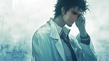 Sad Rintaro Okabe from Steins;Gate -, Anime, Steins;Gate, Rintaro Okabe, sad anime HD wallpaper