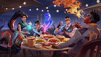 Valorant Night Feast — Phoenix, Sage, Clove & Chamber ( ), Phoenix (Valorant), Sage (Valorant), Clove (Valorant), Chamber (Valorant) HD wallpaper