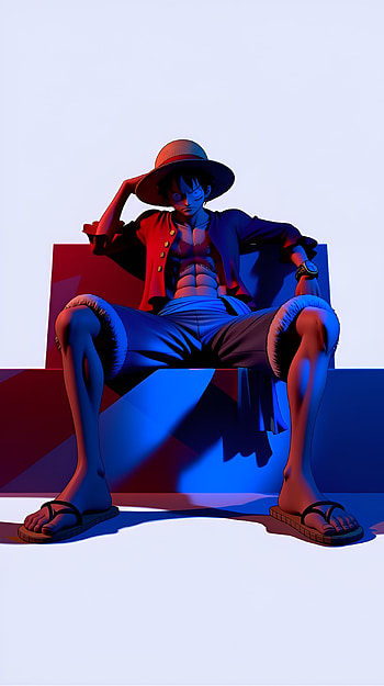 Neon Straw Hat — Monkey D. Luffy , Anime, One Piece, Monkey D. Luffy HD phone wallpaper