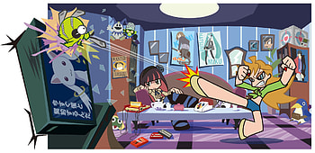 Panty and Stocking, mahou shoujo madoka magica, monkey d luffy, nintendo, pardoy, vocaloid, powerpuff girls, keroro gunsou, stocking, megaman, k-on, sergeant keroro, crossover, hatsune miku, one piece, chuck, lupin the 3rd, arsene lupin the 3rd, hirasawa yui, panty and stocking with garterbelt, panty HD wallpaper