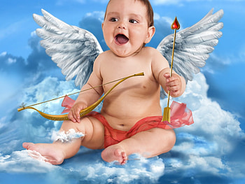 Sweet angel, cupid, baby, angel, people HD wallpaper