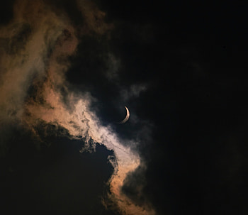 Moon, Night, Clouds, Dark, Darkness HD wallpaper